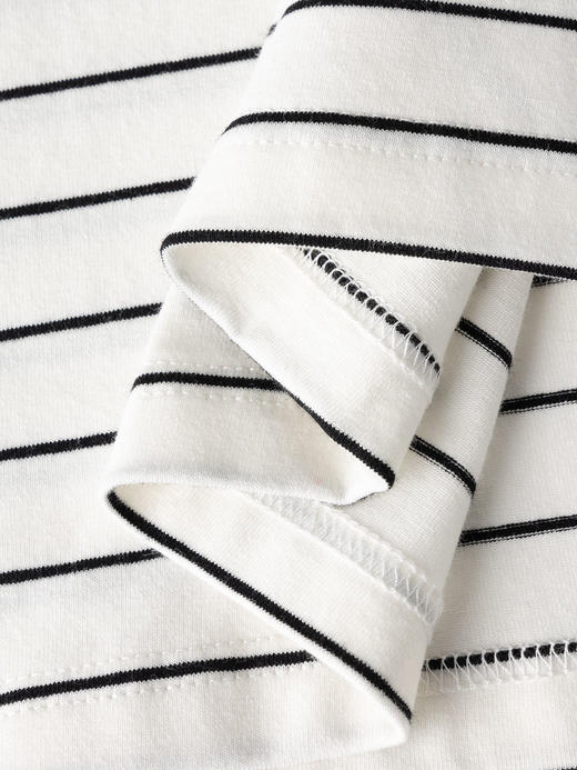 COCO ZONE 时尚休闲条纹T恤百搭翻领长袖上衣CC1B1409 商品图9