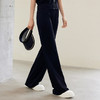 玳莎宽松直筒针织裤百搭通勤休闲裤2024年早秋新品女士松紧腰长裤  EC36302 商品缩略图0