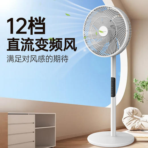 松下（Panasonic）2024松下电风扇家用F-CW3001C落地扇台式温感变频风扇大风力 F-CW3001C-W 商品图2