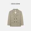 COCO ZONE经典翻驳领时尚西装不对称口袋设计外套24C10228 商品缩略图1