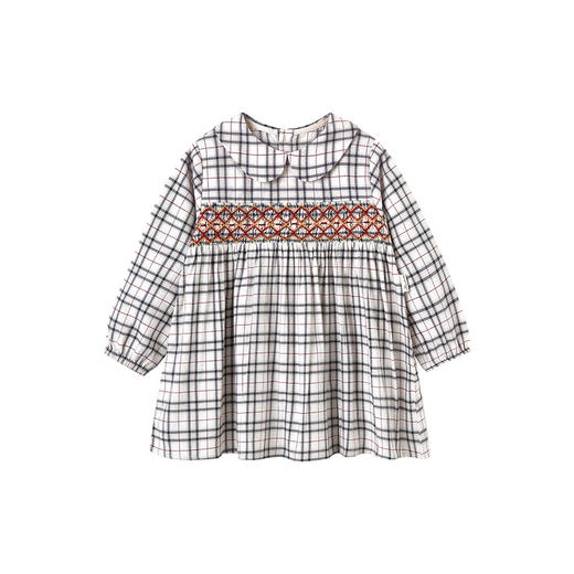 【高定系列】英氏童装儿童裙子纯棉女童长袖连衣裙新款公主裙 商品图4