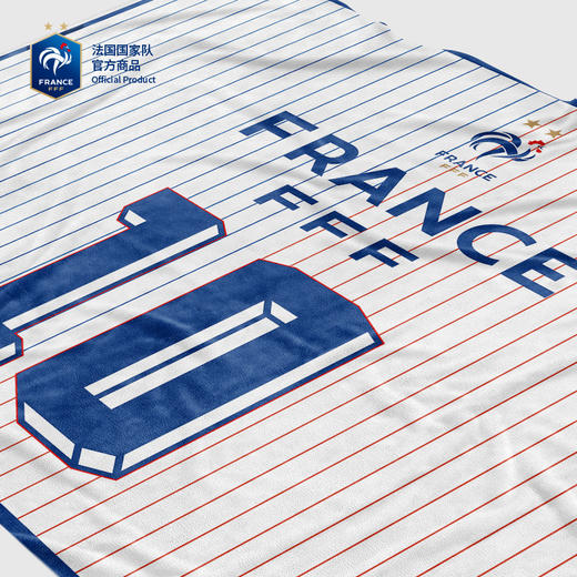 【官方正版】法国国家队丨10号居家毛毯小被子可收纳空调毯子姆巴佩 商品图2