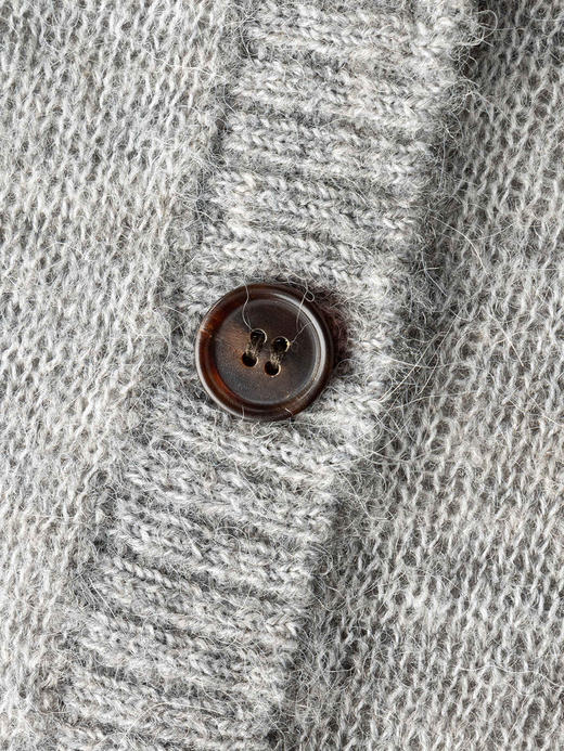 COCO ZONE 时尚V领单排扣针织开衫显瘦长袖上衣CC2C1246 商品图6