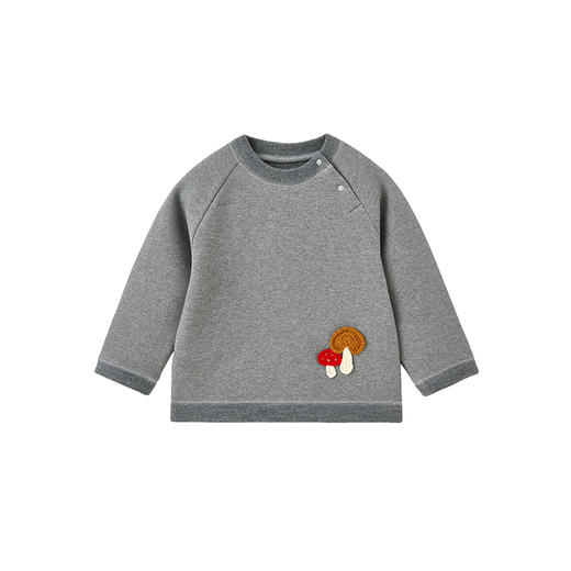 【高定系列】英氏儿童卫衣加绒秋季长袖男女童羊毛套头衫休闲上衣 商品图4