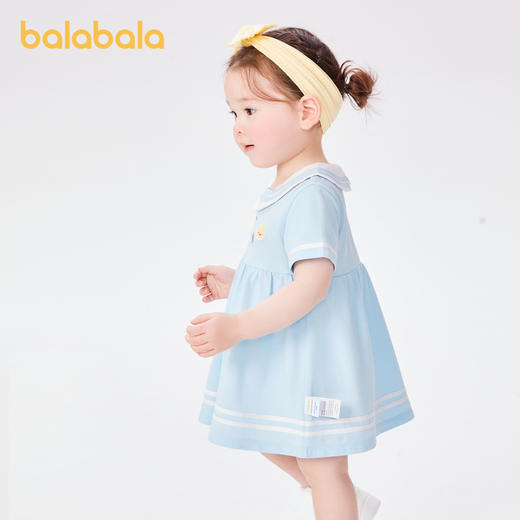 巴拉巴拉宝宝连衣裙婴儿裙子儿童公主裙女童夏装海军风甜美文艺萌 商品图2