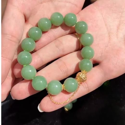 和田玉碧玉手串 商品图0