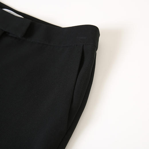 VIMAGE纬漫纪秋季新款时尚简约百搭显瘦黑色高腰阔腿休闲裤女VC2405402 商品图2