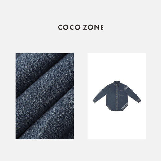 COCO ZONE设计感百搭通勤外套休闲宽松显瘦牛仔衣24C10020 商品图2