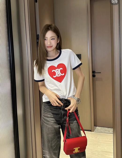 特价出！ce爱心印花短袖T恤 商品图6