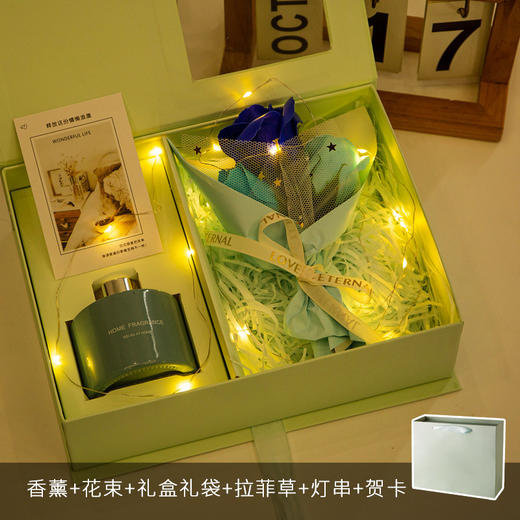【无火香薰，闻香莫忘；空气清新，生活更畅】七夕情人节、教师节、一份心意送您：藤条花束礼盒，房间干花摆件，用香气治愈疲惫。充满香味的房间，让您满心欢喜！ 商品图12