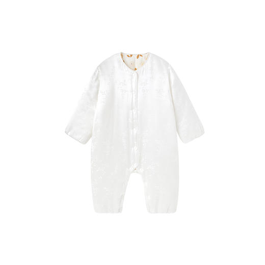 【高定系列】英氏旗舰童装哈衣秋冬桑蚕丝夹棉婴儿练身体新款 商品图4