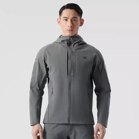 X-BIONIC战神软壳衣 户外加绒保暖防风防泼水外套连帽夹克男22588