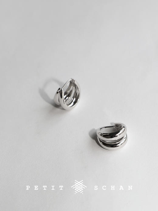 PETIT SCHAN小闪 JEW#006 Autumn leaves 秋叶 925纯银镀18k金耳环 商品图4