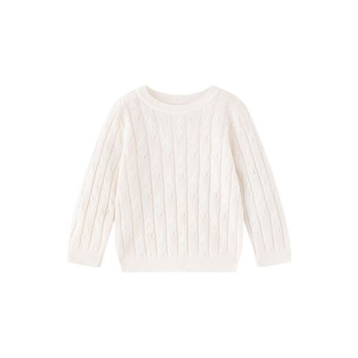 【高定系列】英氏童装百搭羊绒衫纯色打底休闲针织衫新款 商品图4