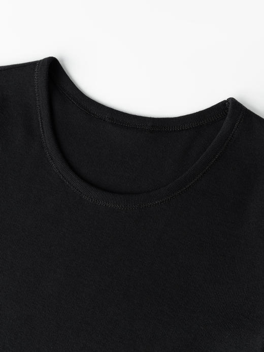 COCO ZONE 100棉正肩圆领短袖T恤修身显瘦上衣CC1B1435 商品图5