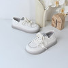 经典鲨2024年秋新品韩版时尚百搭系带舒适平底休闲小白鞋女KW279-D37271 商品缩略图2