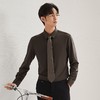 【含羊毛】柒牌长袖衬衫男2024秋季新款商务休闲垂感翻领百搭衬衣	127A71010 商品缩略图1
