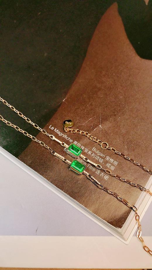 0.38ct 祖母绿手链 商品图1