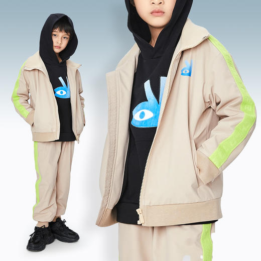 【商场同款】男童休闲运动防风夹克外套2023年秋季新款安奈儿童装AB335528 商品图1