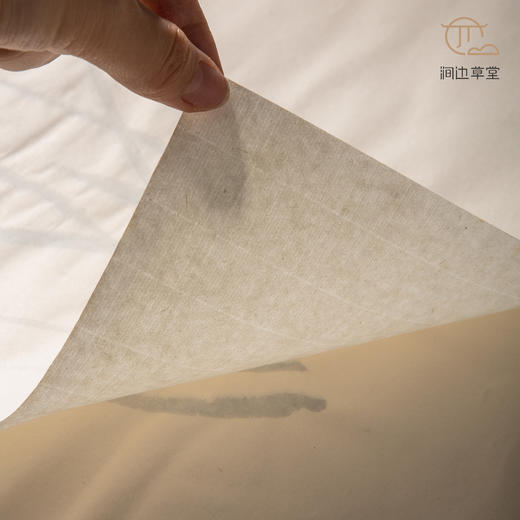 70年代朵云轩木版水印四尺对开大画笺(兰) 商品图5