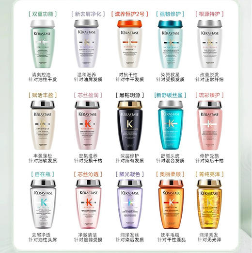 法国 KERASTASE卡诗 洗发水系列 250ml/500ml/1000ml 商品图2