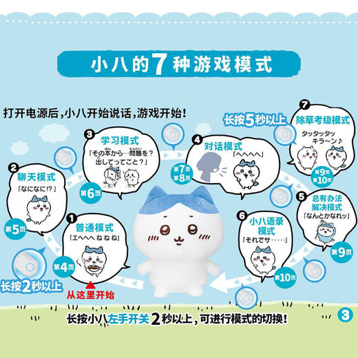 万代 Bandai 吉伊卡哇发声毛绒玩偶 Chiikawa Hachiware小八吉伊乌萨奇 商品图6