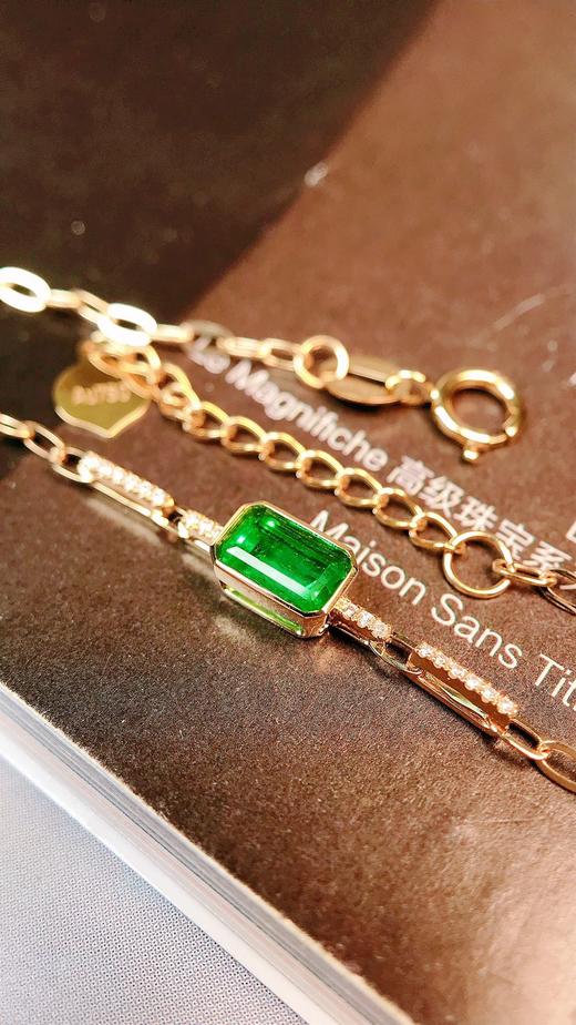 0.38ct 祖母绿手链 商品图0