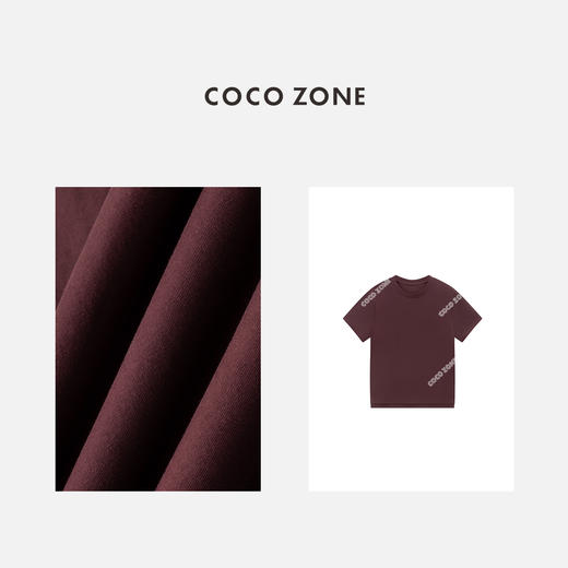 COCO ZONE 设计感下摆开叉短袖T恤简约圆领上衣CC1C1780 商品图2