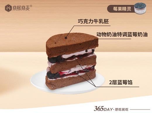动物奶油 莓果精灵蛋糕 [6英寸 3~4人食用] 商品图1