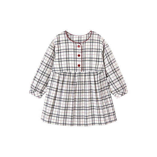 【高定系列】英氏儿童裙子复古纯棉女童连衣裙新款女宝裙子 商品图4