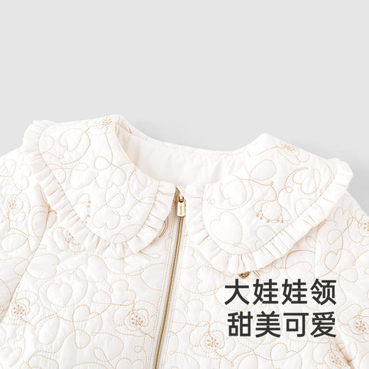 【商场同款】英氏女童长外套冬季三防夹棉儿童防风外套新款 商品图2