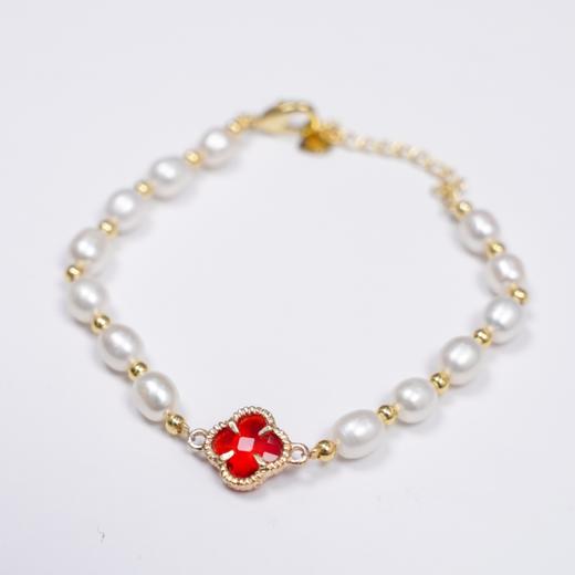 Colorvane 铜合金手链 [幸运]气质款女神手链 绿色款/红色款 商品图2