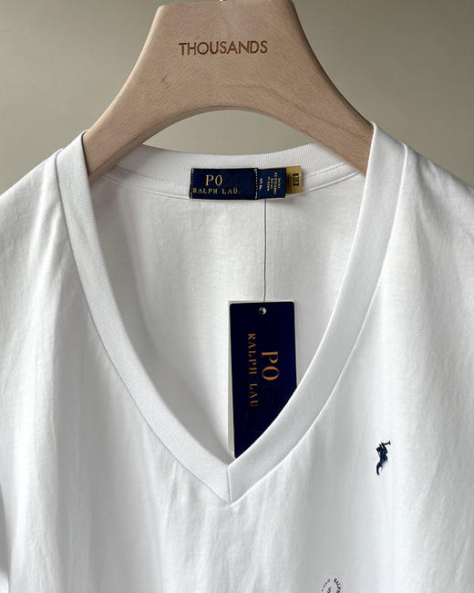 单品包邮现货 THS 7.19-无 元-尾 polo RL家 小白菜请入 马球 polo小马标v领T恤 4色 BH2537 商品图10