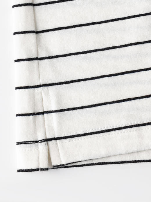 COCO ZONE 时尚休闲条纹T恤百搭翻领长袖上衣CC1B1409 商品图8