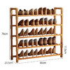 安尔雅楠竹简易鞋架门口多层家用鞋架子宿舍木质防尘鞋柜置物架 5层80cm 100006981915 商品缩略图0