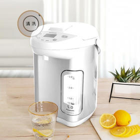 8月内购 松下电热水瓶大容量5L自动保温智能预约食品级涂层内胆家用电热水壶NC-EF5000-W（白色）