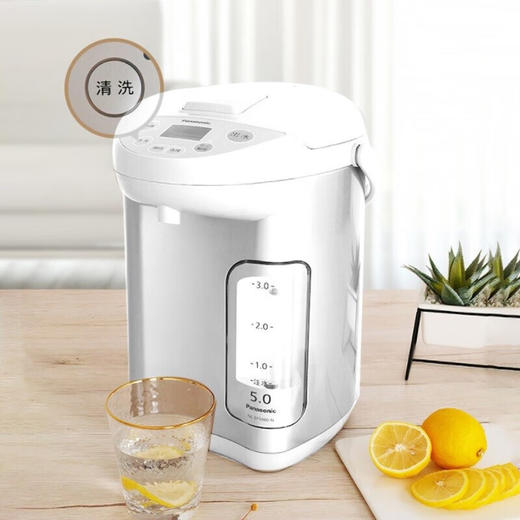 8月内购 松下电热水瓶大容量5L自动保温智能预约食品级涂层内胆家用电热水壶NC-EF5000-W（白色） 商品图0