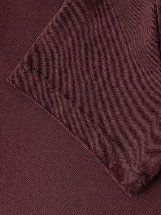 COCO ZONE 设计感下摆开叉短袖T恤简约圆领上衣CC1C1780 商品图6