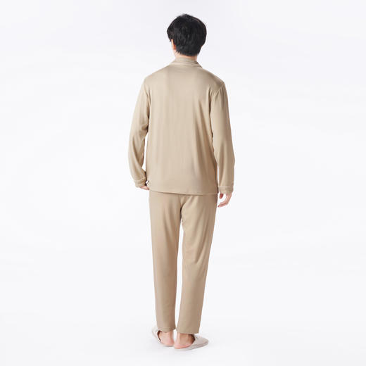 都市丽人都市锋尚睡衣亲情蜜语长袖双面无尘棉薄男士棉质长袖套装FHT9A6 商品图6