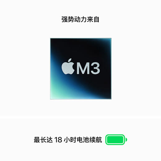 Apple/苹果AI笔记本/2024MacBookAirM3 10核 24G 1T午夜色电脑Z1GG0001Z 商品图3