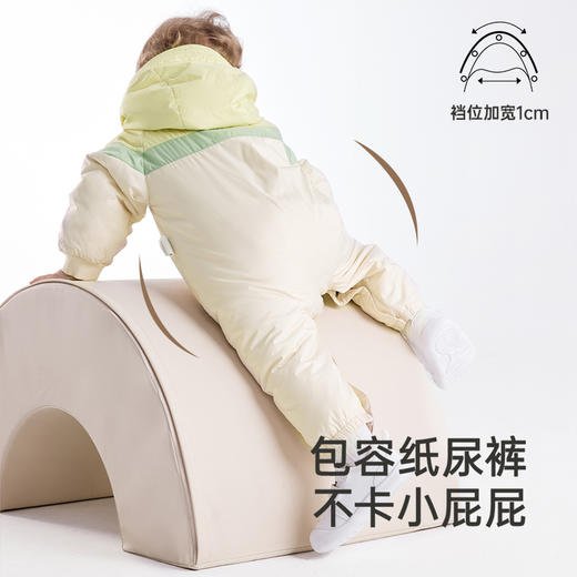 【商场同款】英氏宝宝衣服衣服夹棉连体衣秋冬保暖男童新款 商品图2