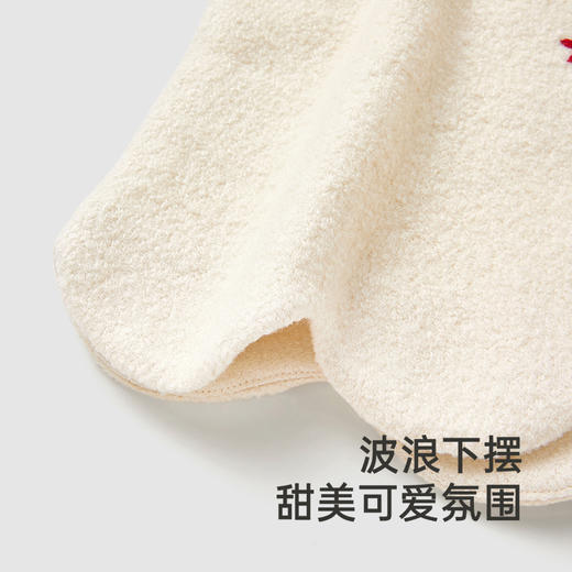 【高定系列】英氏绵羊毛保暖斗篷秋季女童外套连帽上衣新款 商品图2