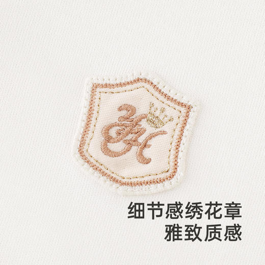 【高定系列】英氏儿童衬衫百搭纯色打底羊毛男童衬衫新款上衣 商品图2