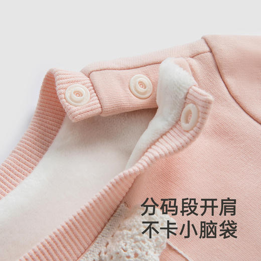【商场同款】英氏童装女童卫衣秋冬加绒长袖卫衣休闲上衣新款 商品图2