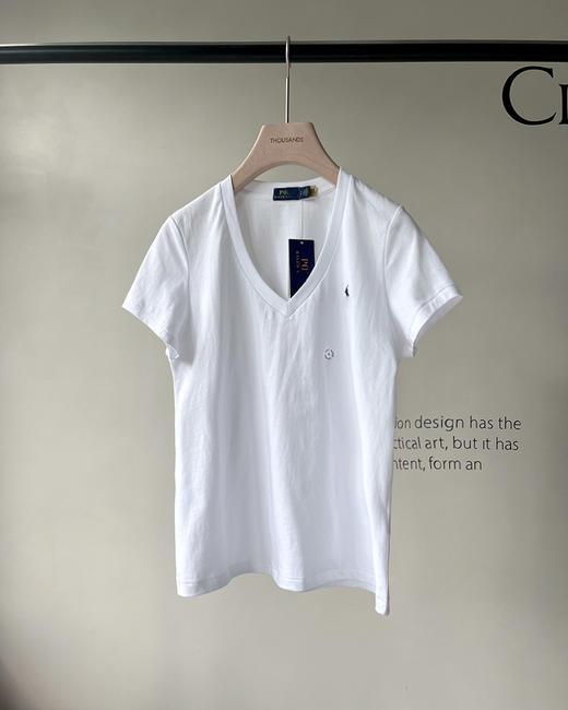 单品包邮现货 THS 7.19-无 元-尾 polo RL家 小白菜请入 马球 polo小马标v领T恤 4色 BH2537 商品图9