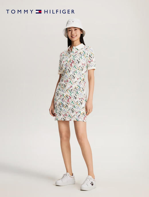 【特价商品不退不换】TOMMY 连衣裙女  WW41783-0K5 多色拼接. 商品图2