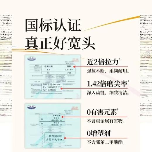 【保税区包邮直发】惠百施牙刷6列48孔宽头牙刷洁净软毛3只装 商品图2
