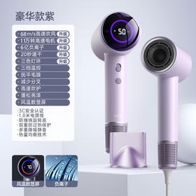 无叶高速吹风机家用负离子护发大风力恒温电吹风_ym