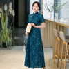 SYG-649新款女中国风复古气质长款中袖改良版连衣裙 商品缩略图1