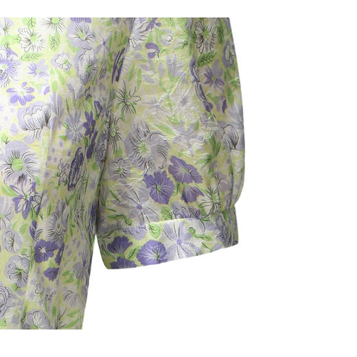 司歌棉短袖连衣裙印花翻领优雅衬衫EA871135 商品图1